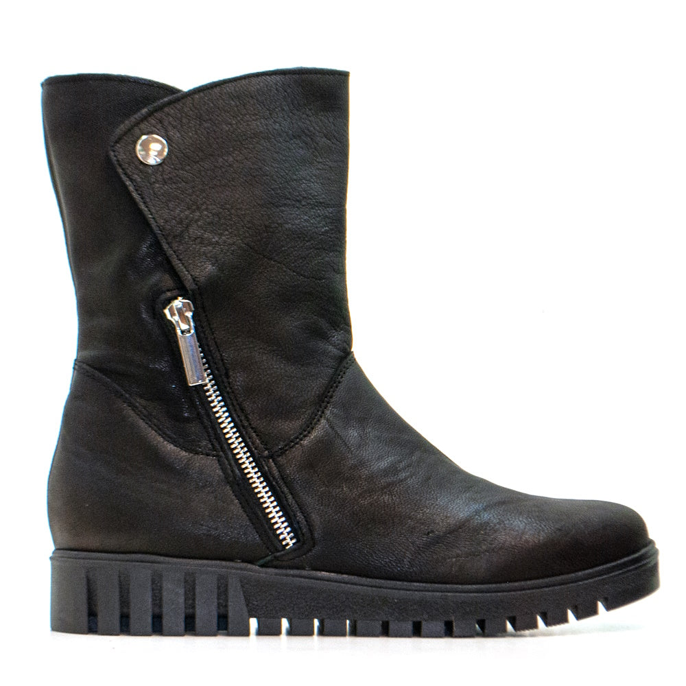 -CA-139CA BLACK WILD LEATHER BOOT