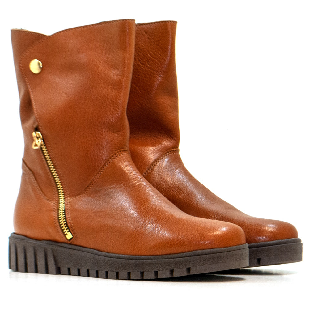 -CA-139CA BOTTE EN CUIR SAUVAGE