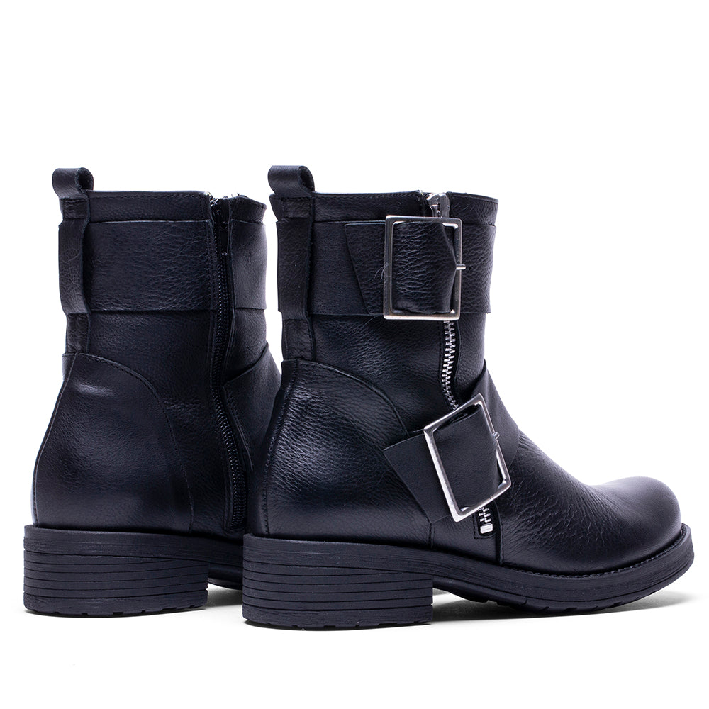 BOTTES BT-50 EN CUIR SAUVAGE NOIR