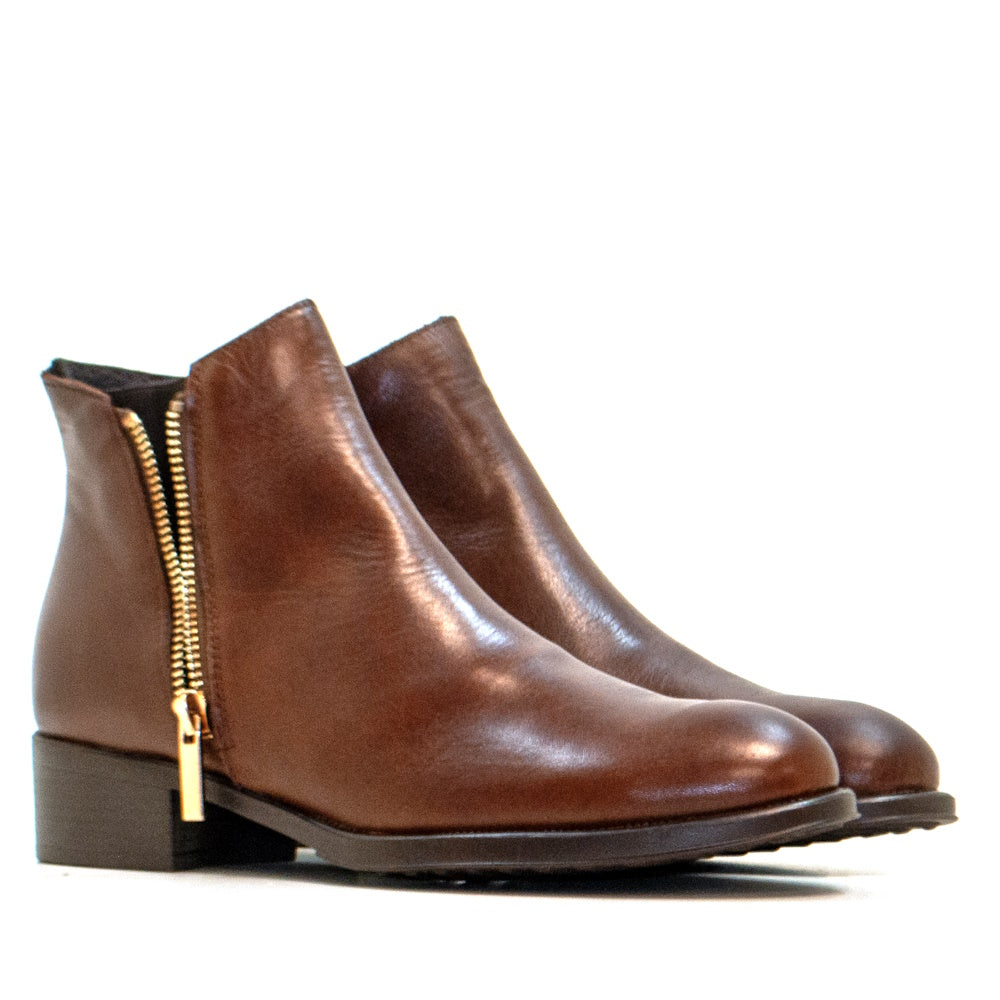 BT-33 BROWN NAPPA LEATHER BOOT