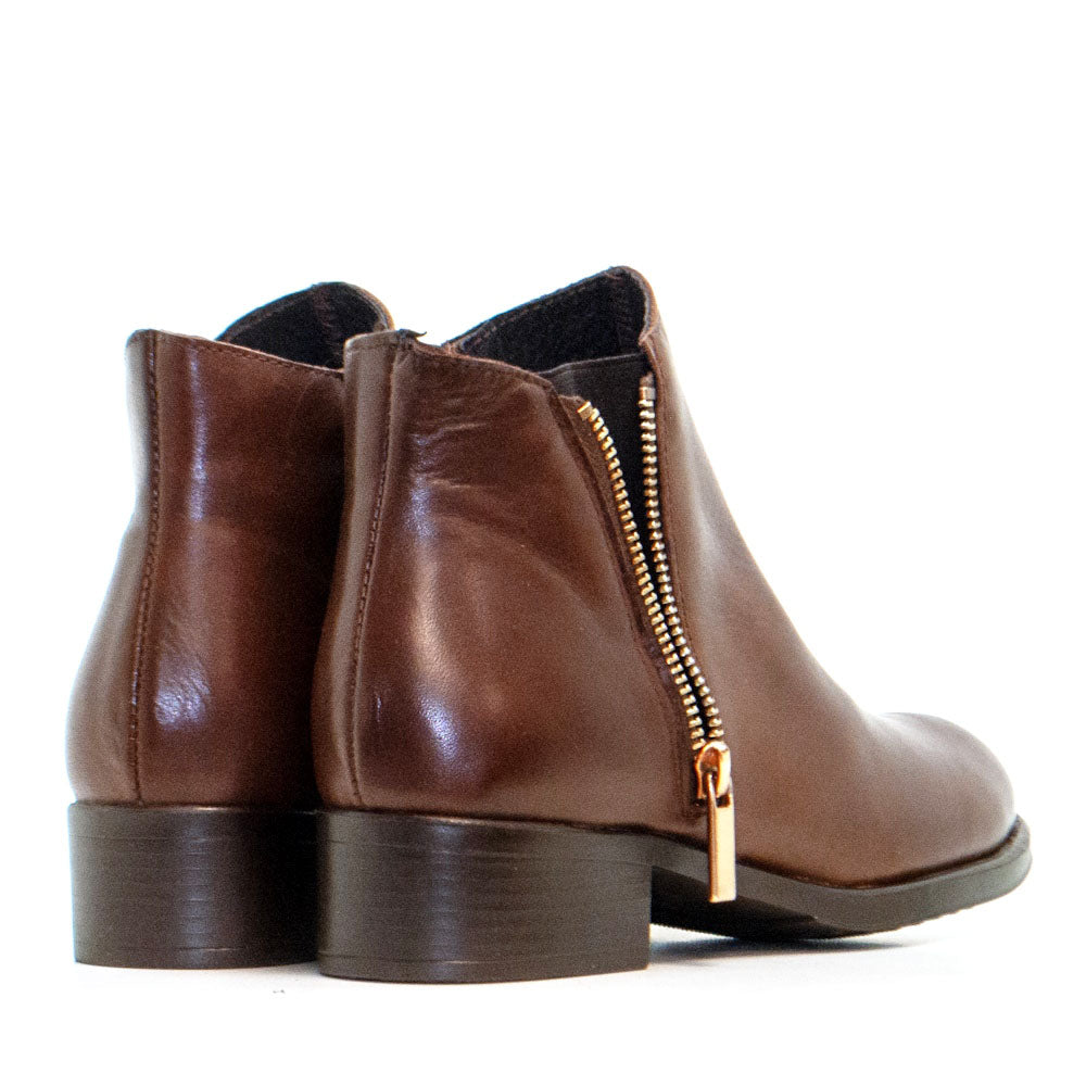 BT-33 BROWN NAPPA LEATHER BOOT