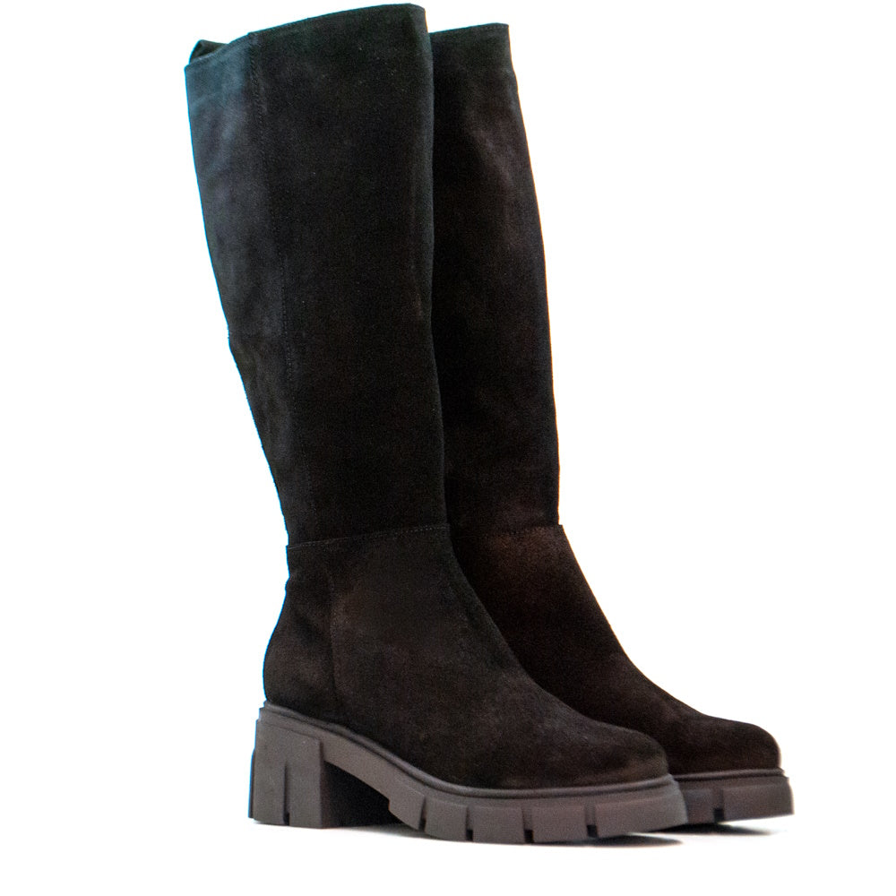 BOTA CA-1888R EN PIEL SERRAJE NEGRO