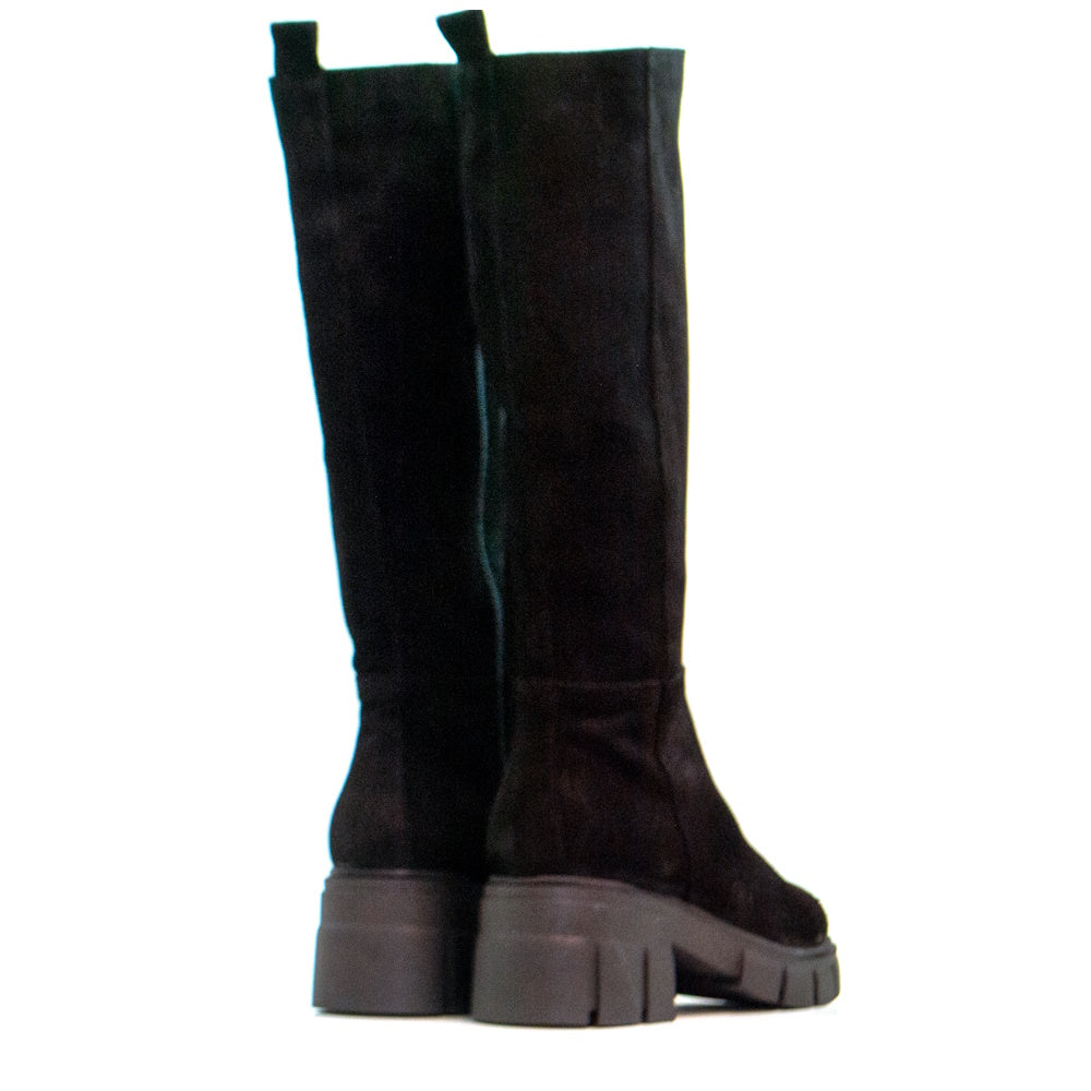 BOTA CA-1888R EN PIEL SERRAJE NEGRO