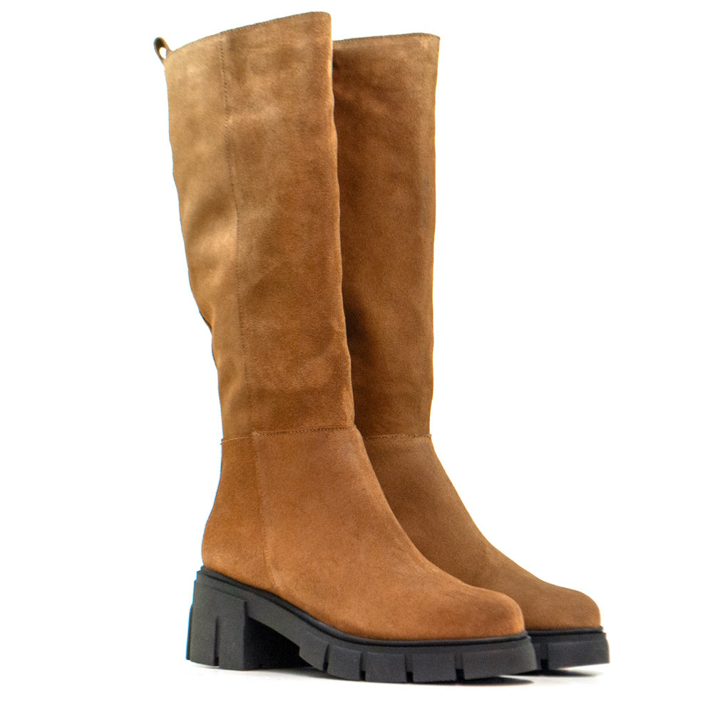 BOTA CA-1888R EN PIEL SERRAJE VISON