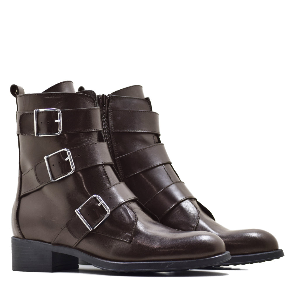 CA-1900 BOOT IN KRUST MOKA LEATHER