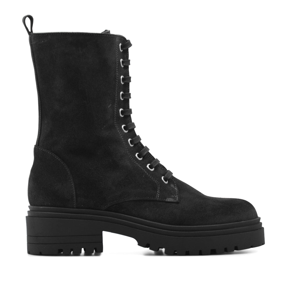 -CA-1931 BLACK SUEDE BOOT