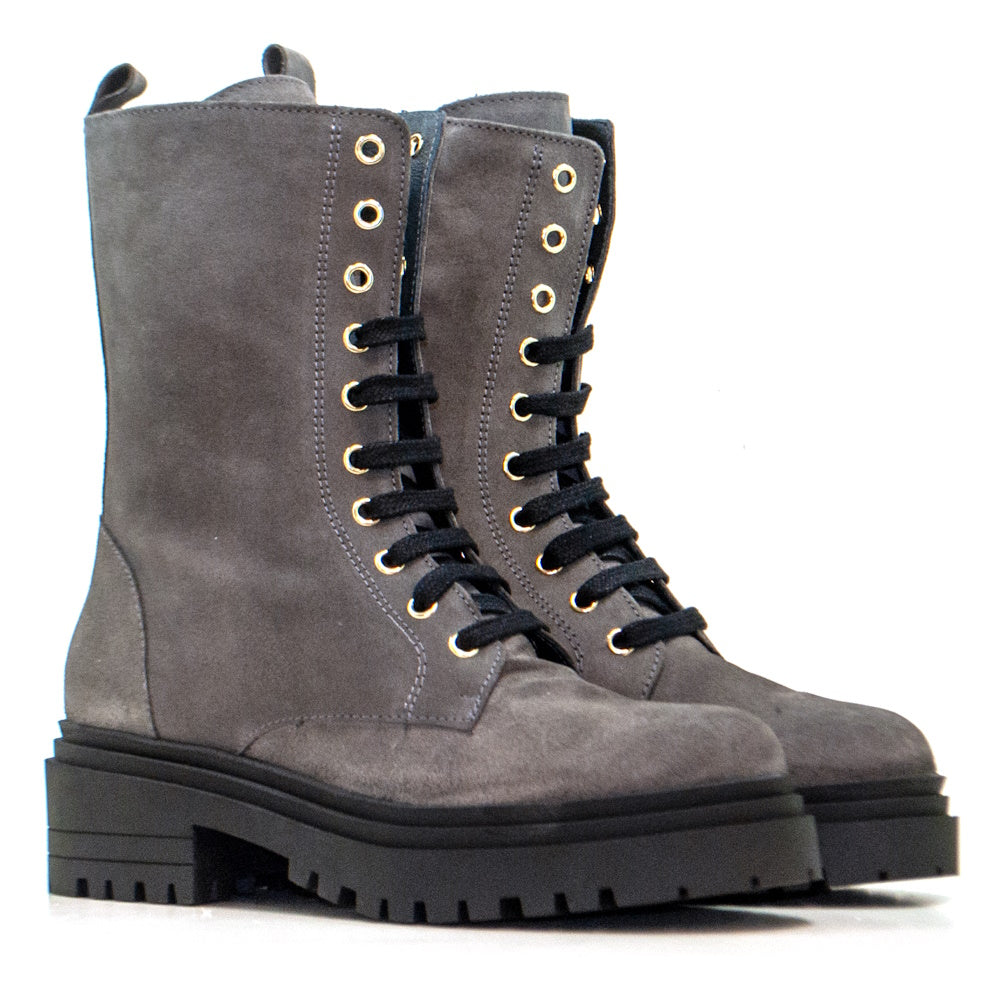 -CA-1931 GREY SUEDE BOOT