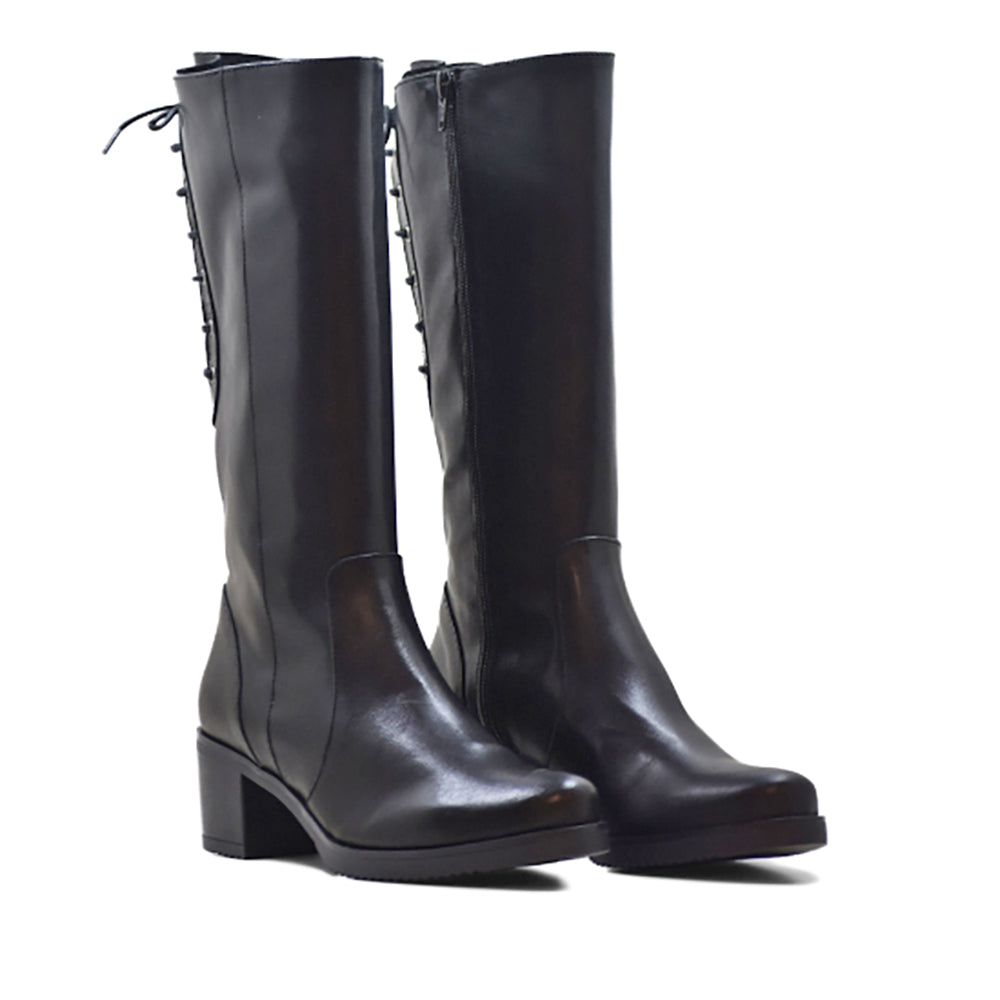 BOTA CA-1934 EN PIEL KRUST NEGRO