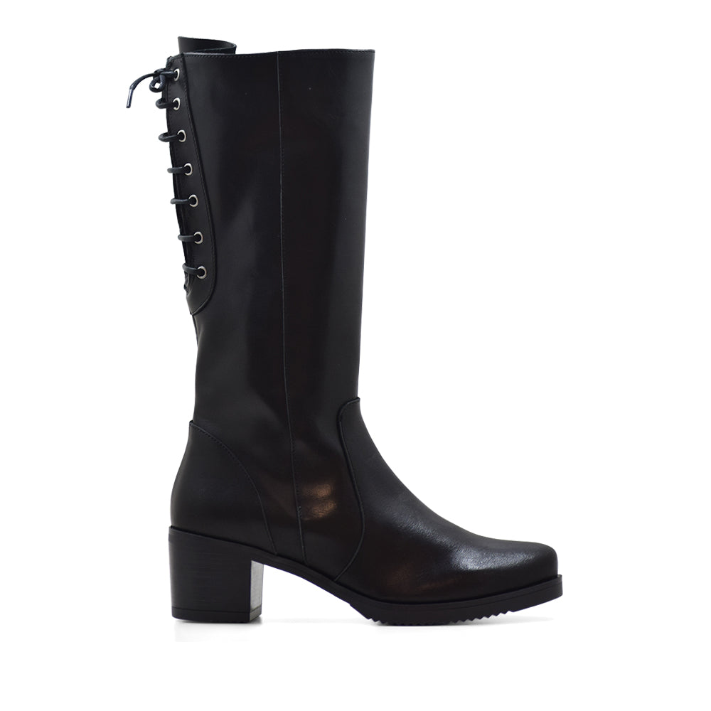 BOTA CA-1934 EN PIEL KRUST NEGRO