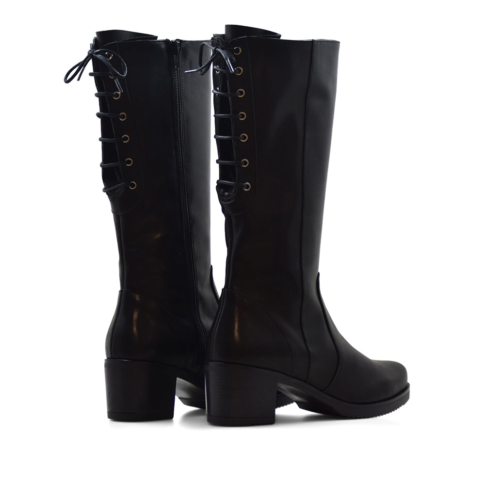BOTA CA-1934 EN PIEL KRUST NEGRO
