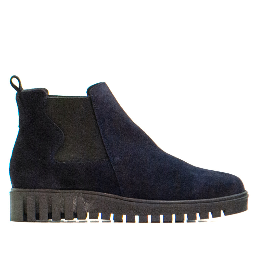 BOTTES EN DAIM BLEU MARINE CA-2062