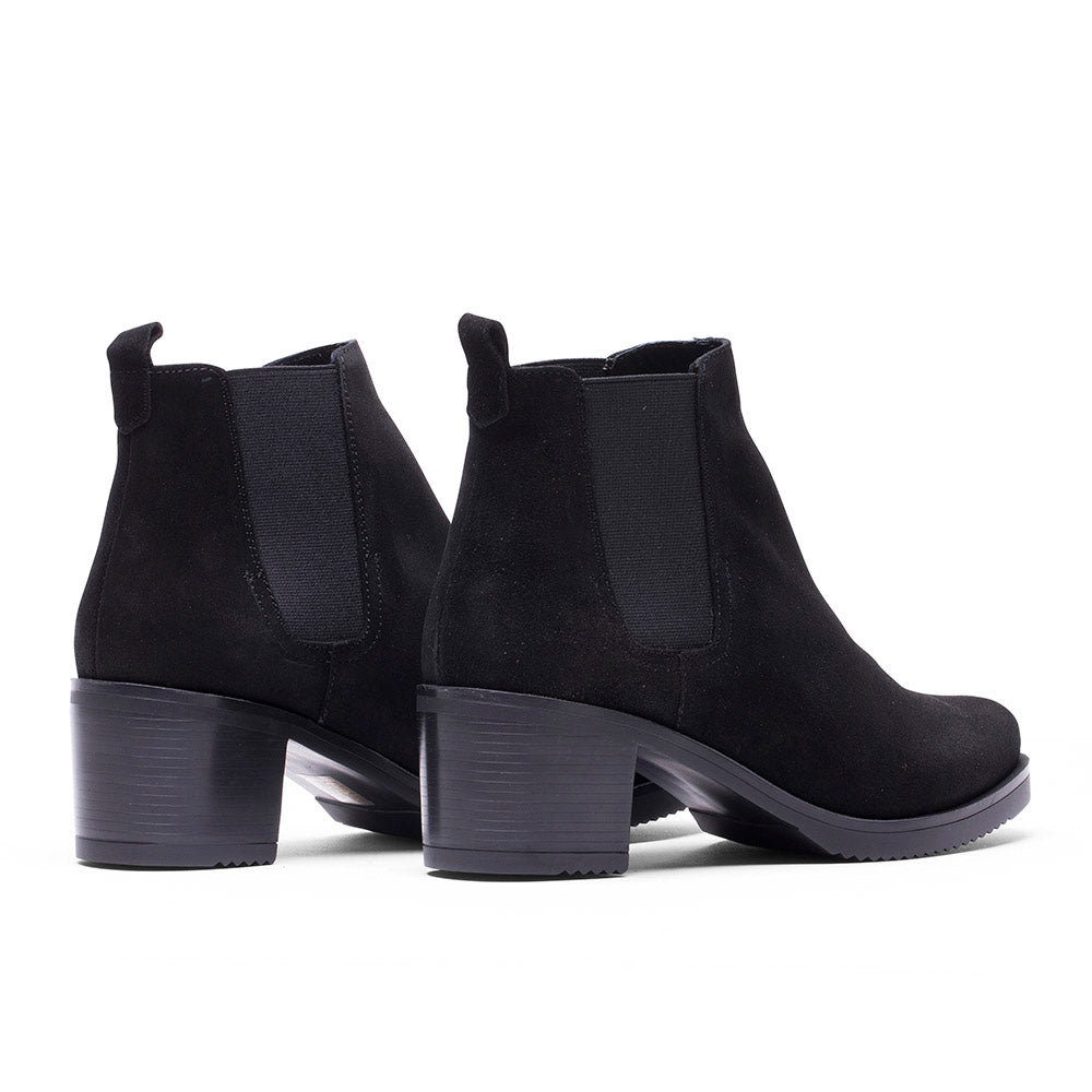 -B-2 BLACK SUEDE BOOT