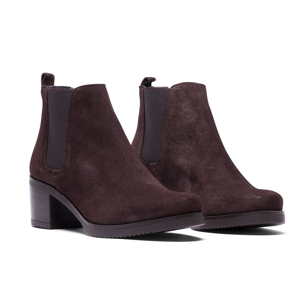 BOTTES EN DAIM MARRON B-2