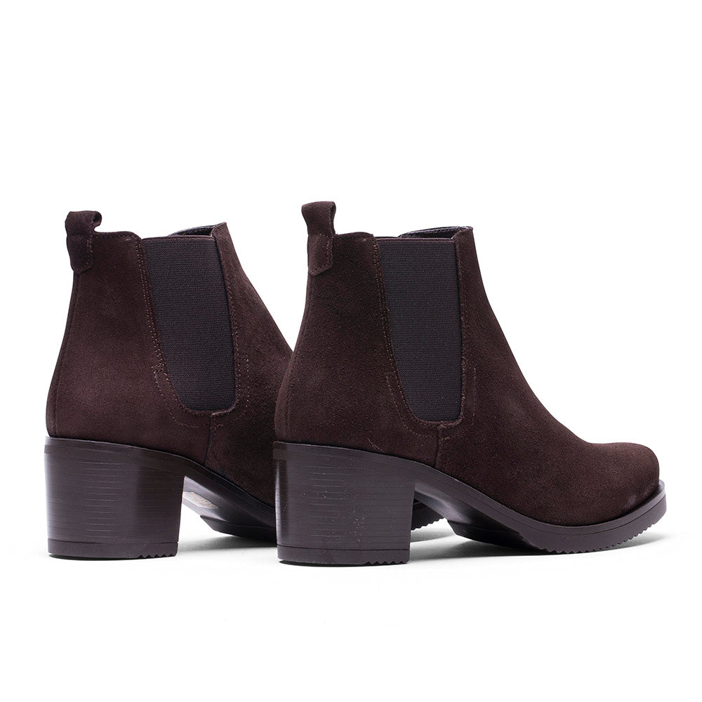 BOTTES EN DAIM MARRON B-2
