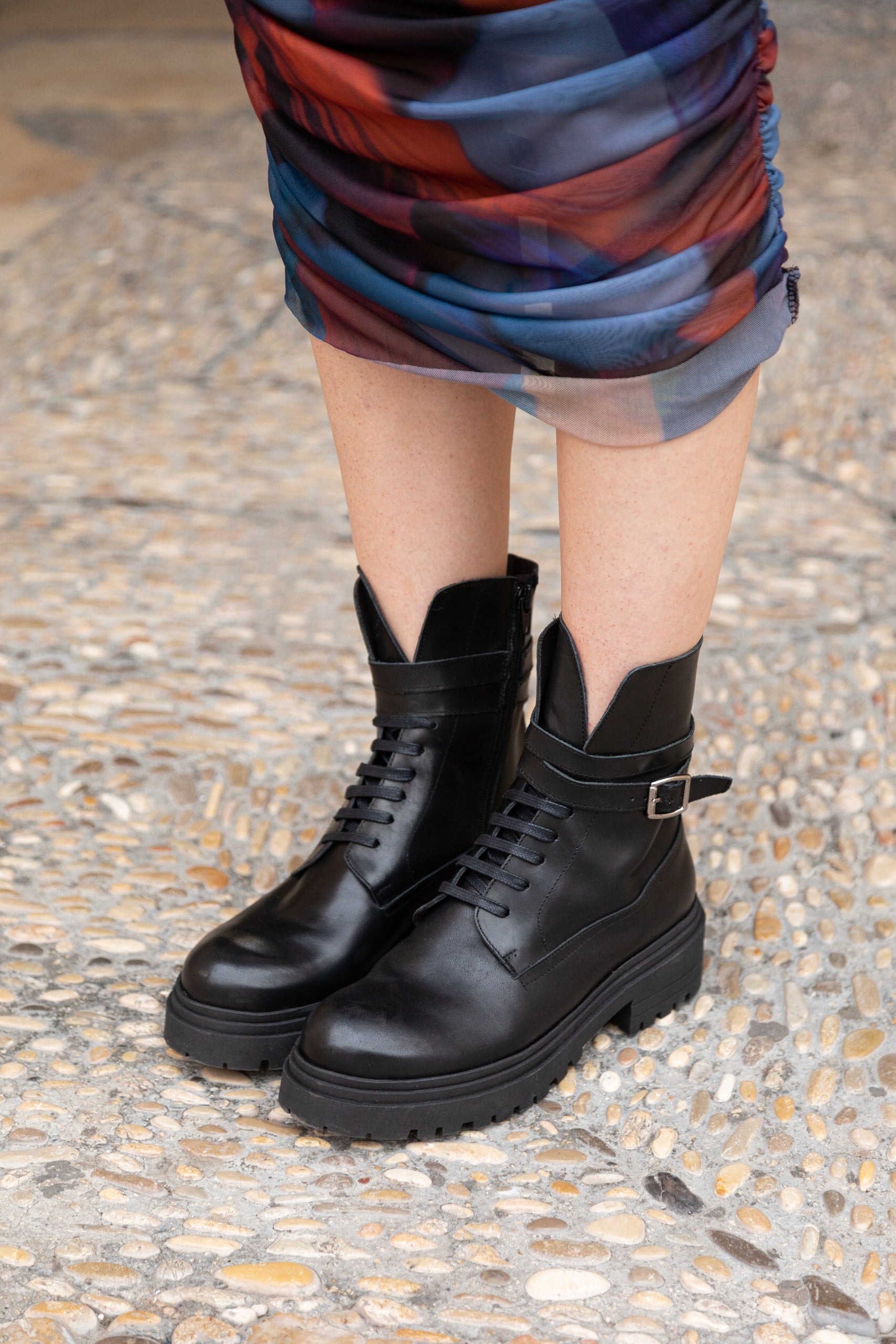 -B-404 HIGH BLACK NAPPA BOOT