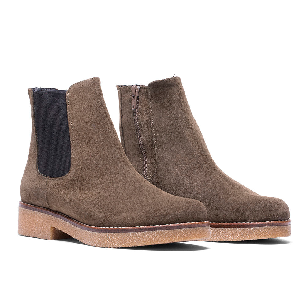 BOTTES EN DAIM KAKI HU-481