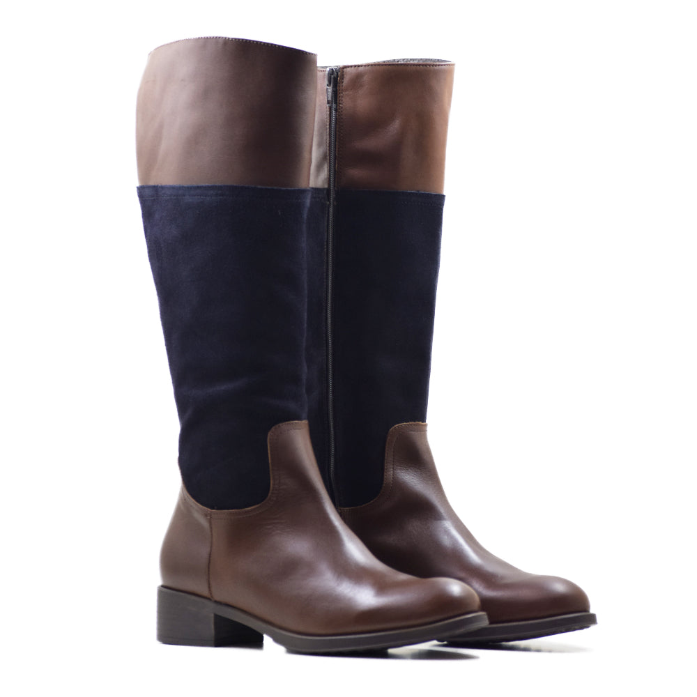 BOTA CA-237 KRUST MARRON/SERRAJE MARINO