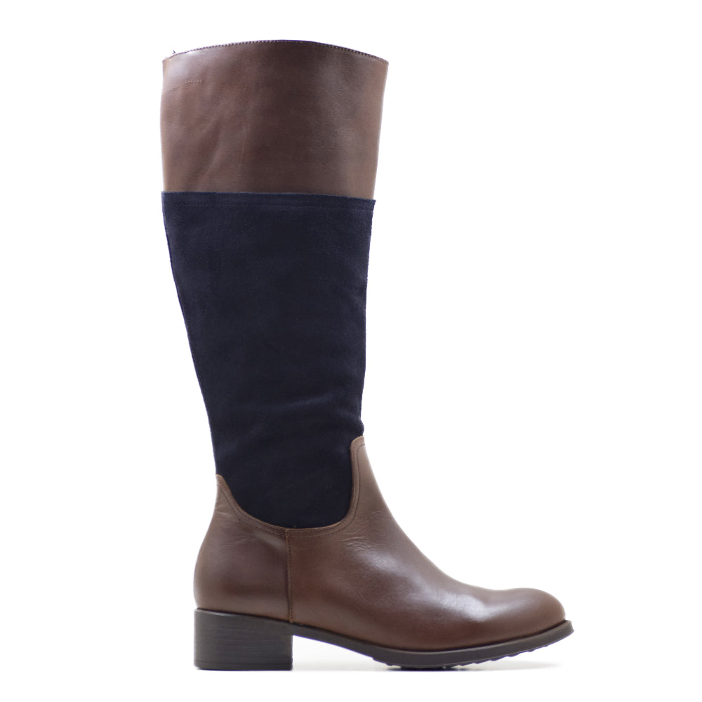 BOTA CA-237 KRUST MARRON/SERRAJE MARINO