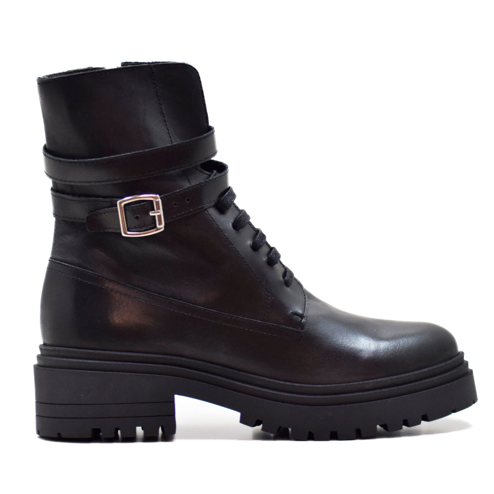 -B-404 HIGH BLACK NAPPA BOOT