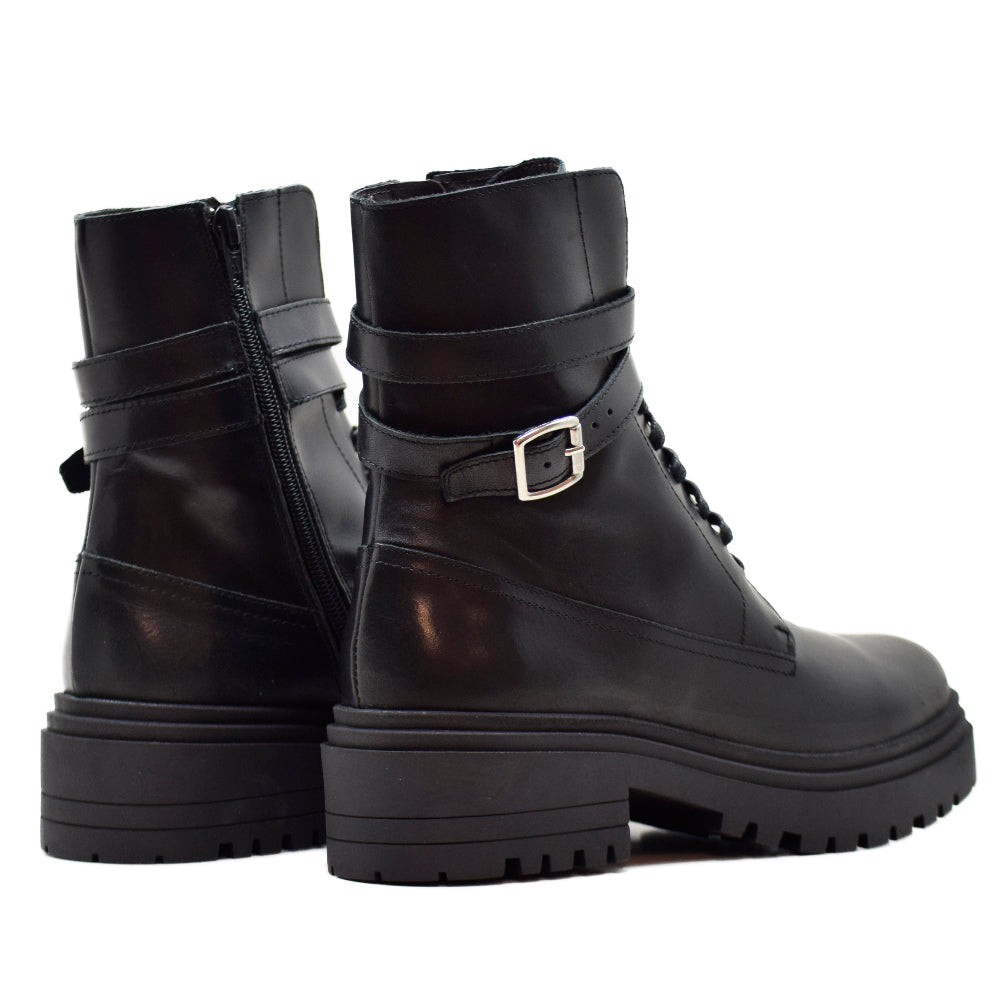 -B-404 HIGH BLACK NAPPA BOOT
