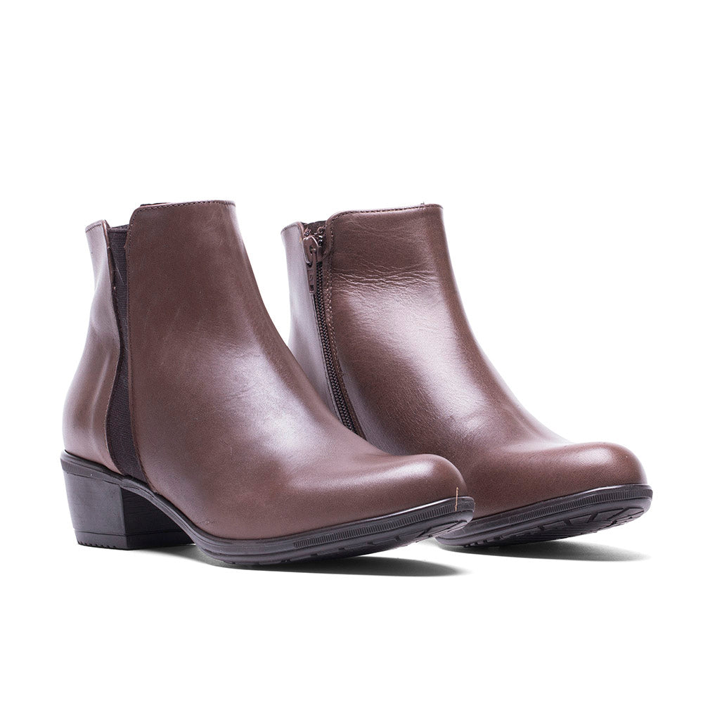 BOTTE 407 EN CUIR NAPPA MARRON
